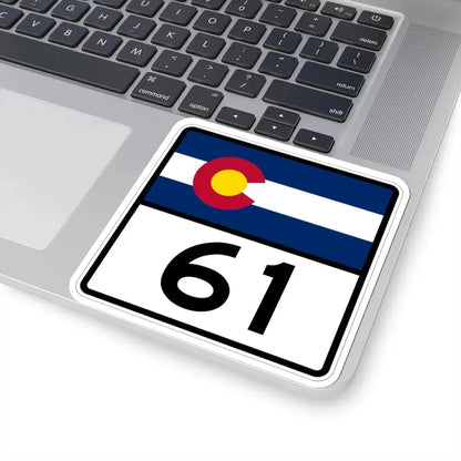 Colorado 61 (Colorado) (Road Sign) STICKER Vinyl Kiss-Cut Decal - The Sticker Space
