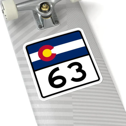 Colorado 63 (Colorado) (Road Sign) STICKER Vinyl Kiss-Cut Decal - The Sticker Space