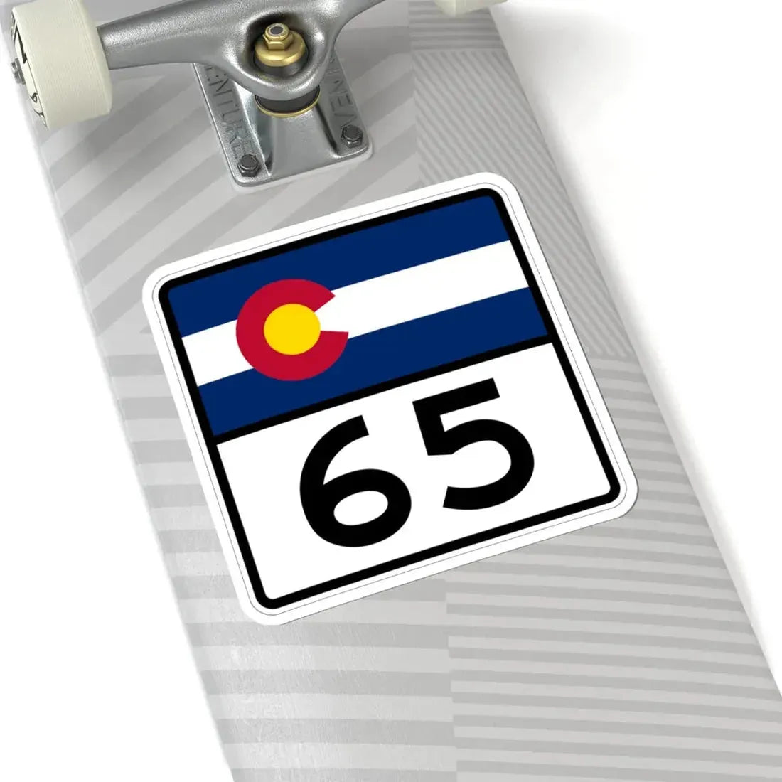 Colorado 65 (Colorado) (Road Sign) STICKER Vinyl Kiss-Cut Decal - The Sticker Space