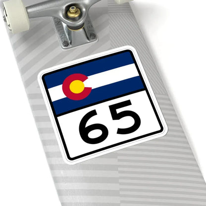 Colorado 65 (Colorado) (Road Sign) STICKER Vinyl Kiss-Cut Decal - The Sticker Space