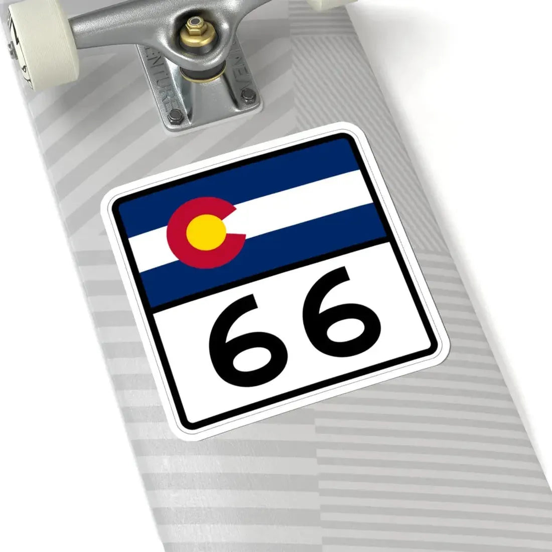 Colorado 66 (Colorado) (Road Sign) STICKER Vinyl Kiss-Cut Decal - The Sticker Space