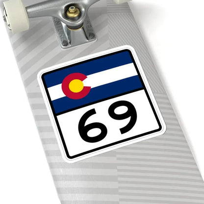 Colorado 69 (Colorado) (Road Sign) STICKER Vinyl Kiss-Cut Decal - The Sticker Space