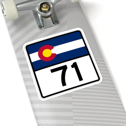 Colorado 71 (Colorado) (Road Sign) STICKER Vinyl Kiss-Cut Decal - The Sticker Space