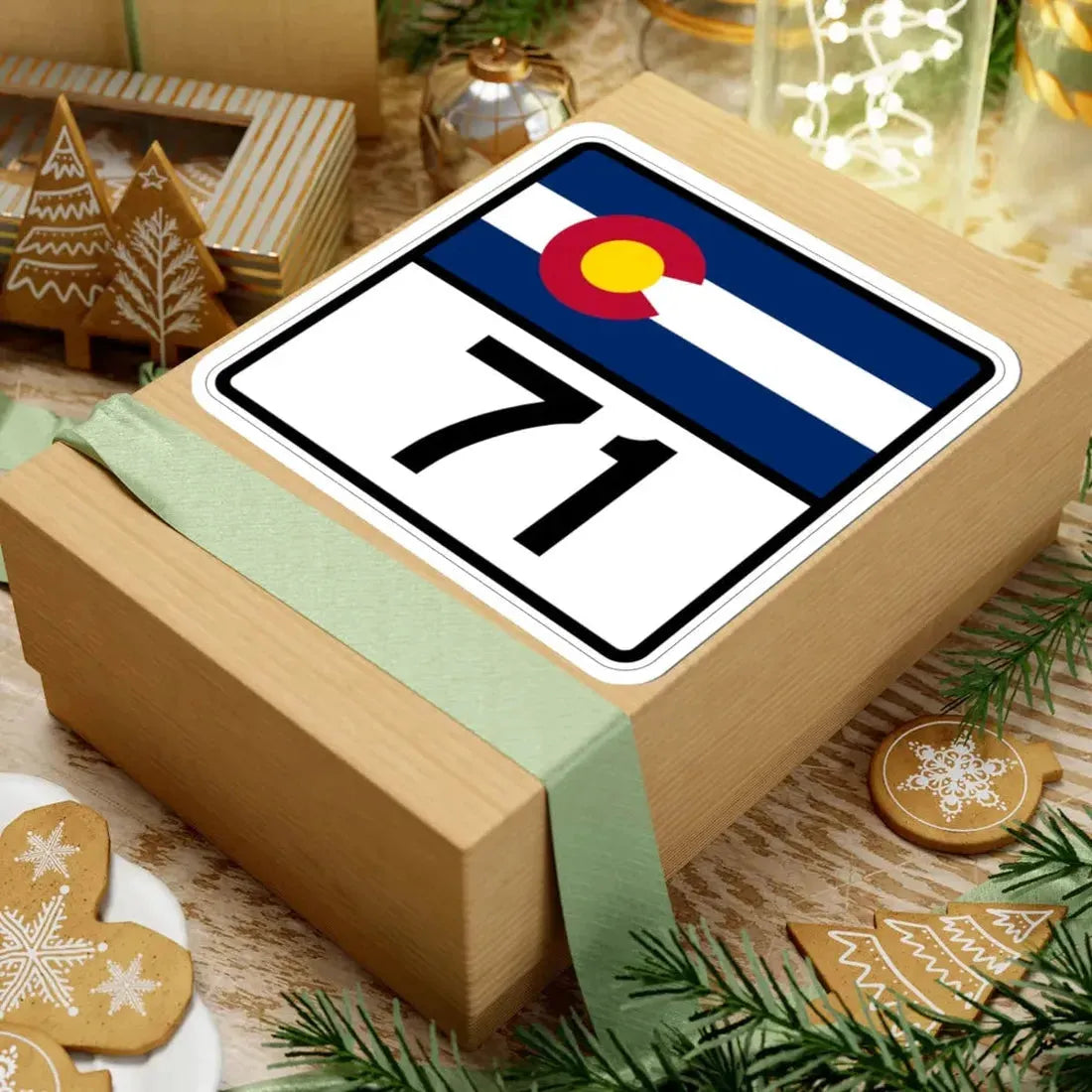 Colorado 71 (Colorado) (Road Sign) STICKER Vinyl Kiss-Cut Decal - The Sticker Space