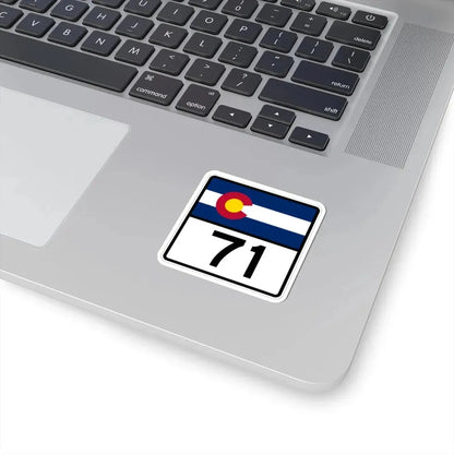 Colorado 71 (Colorado) (Road Sign) STICKER Vinyl Kiss-Cut Decal - The Sticker Space
