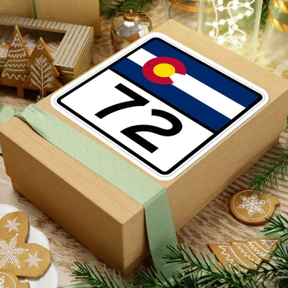 Colorado 72 (Colorado) (Road Sign) STICKER Vinyl Kiss-Cut Decal - The Sticker Space