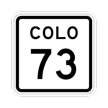 Colorado 73 1952 (Colorado) (Road Sign) STICKER Vinyl Kiss-Cut Decal 4 Inch White - The Sticker Space
