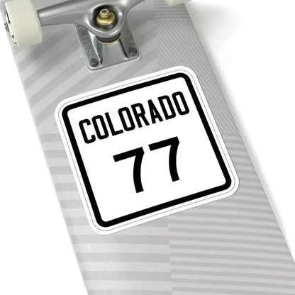 Colorado 77 1946 (Colorado) (Road Sign) STICKER Vinyl Kiss-Cut Decal - The Sticker Space