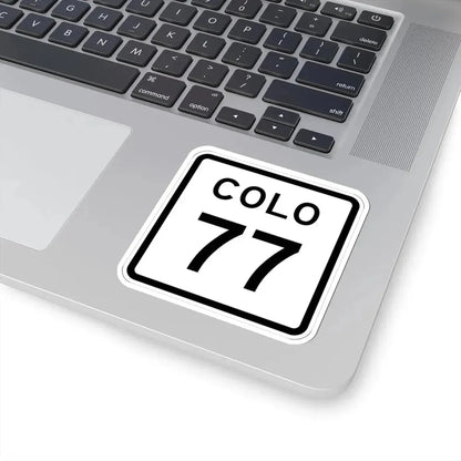 Colorado 77 1952 (Colorado) (Road Sign) STICKER Vinyl Kiss-Cut Decal - The Sticker Space