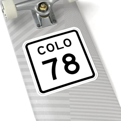 Colorado 78 1952 (Colorado) (Road Sign) STICKER Vinyl Kiss-Cut Decal - The Sticker Space