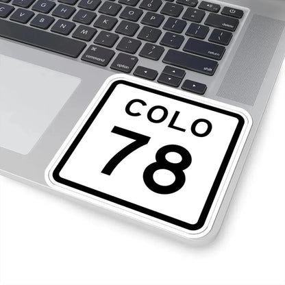 Colorado 78 1952 (Colorado) (Road Sign) STICKER Vinyl Kiss-Cut Decal - The Sticker Space