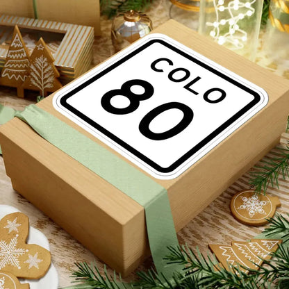 Colorado 80 1952 (Colorado) (Road Sign) STICKER Vinyl Kiss-Cut Decal - The Sticker Space