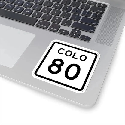 Colorado 80 1952 (Colorado) (Road Sign) STICKER Vinyl Kiss-Cut Decal - The Sticker Space