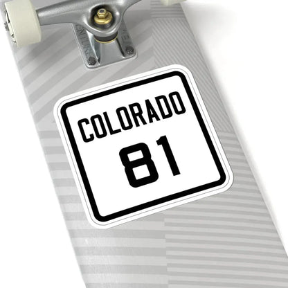 Colorado 81 1926 (Colorado) (Road Sign) STICKER Vinyl Kiss-Cut Decal - The Sticker Space