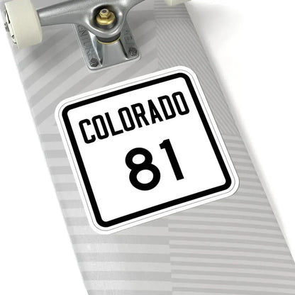 Colorado 81 1946 (Colorado) (Road Sign) STICKER Vinyl Kiss-Cut Decal - The Sticker Space