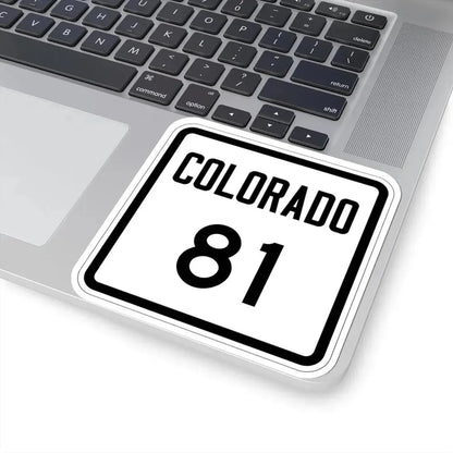 Colorado 81 1946 (Colorado) (Road Sign) STICKER Vinyl Kiss-Cut Decal - The Sticker Space