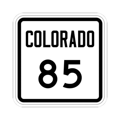 Colorado 85 1946 (Colorado) (Road Sign) STICKER Vinyl Kiss-Cut Decal 4 Inch White - The Sticker Space