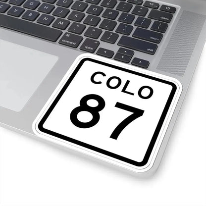 Colorado 87 1952 (Colorado) (Road Sign) STICKER Vinyl Kiss-Cut Decal - The Sticker Space