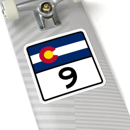 Colorado 9 (Colorado) (Road Sign) STICKER Vinyl Kiss-Cut Decal - The Sticker Space