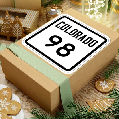 Colorado 98 1946 (Colorado) (Road Sign) STICKER Vinyl Kiss-Cut Decal - The Sticker Space