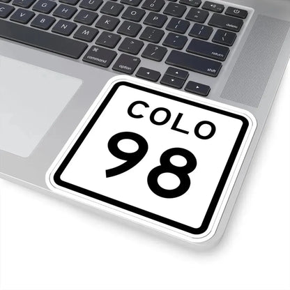 Colorado 98 1952 (Colorado) (Road Sign) STICKER Vinyl Kiss-Cut Decal - The Sticker Space
