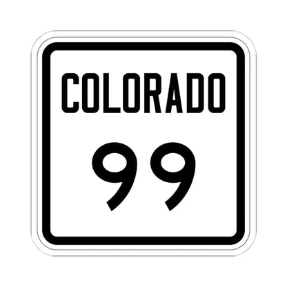 Colorado 99 1946 (Colorado) (Road Sign) STICKER Vinyl Kiss-Cut Decal 6 Inch White - The Sticker Space