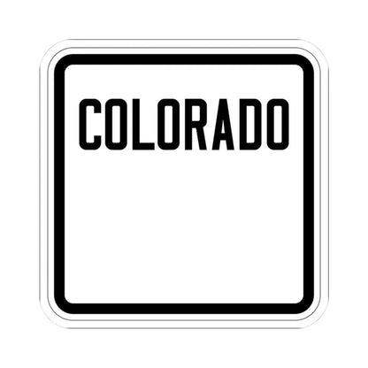 Colorado blank 1926 (Colorado) (Road Sign) STICKER Vinyl Kiss-Cut Decal 3 Inch White - The Sticker Space