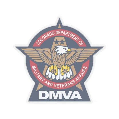 Colorado Department of Military and Veterans Affairs - STICKER Vinyl Kiss-Cut Decal 2 Inch Transparent - The Sticker Space