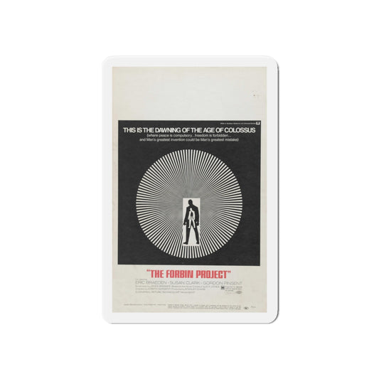 COLOSSUS THE FORBIN PROJECT 1970 Movie Poster - Die-Cut Magnet-6 × 6"-The Sticker Space