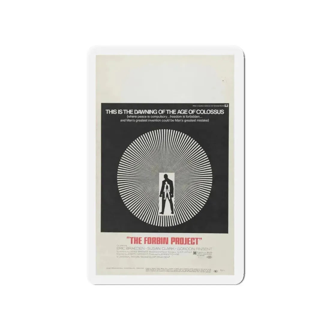 COLOSSUS THE FORBIN PROJECT 1970 Movie Poster - Refrigerator Magnet 4 Inch - The Sticker Space
