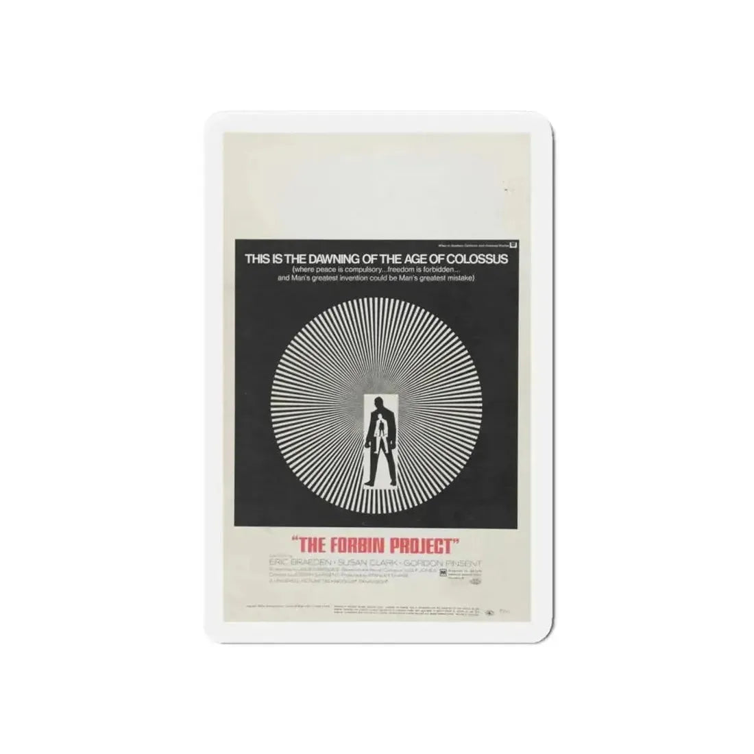COLOSSUS THE FORBIN PROJECT 1970 Movie Poster - Refrigerator Magnet 6 Inch - The Sticker Space