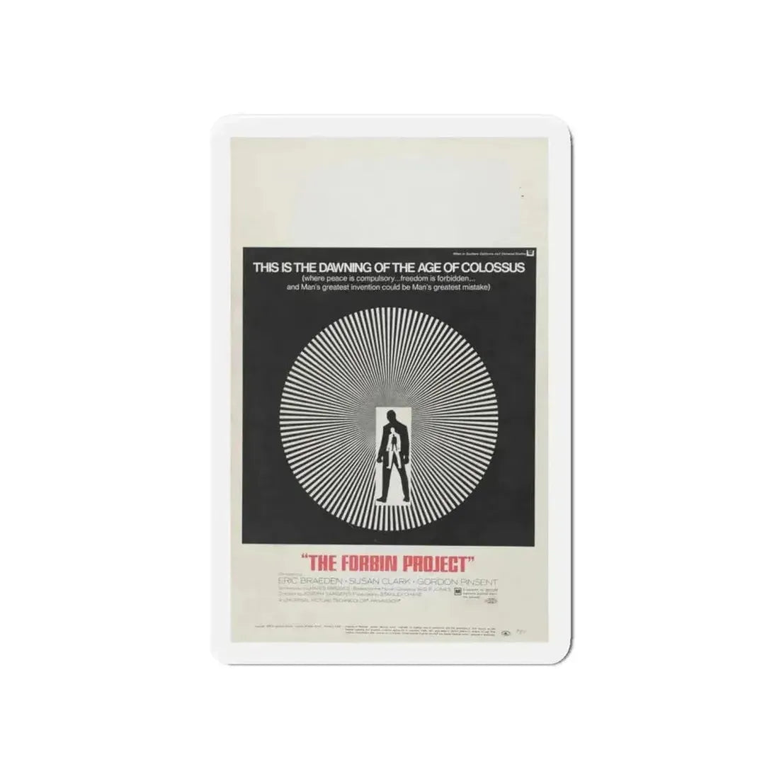 COLOSSUS THE FORBIN PROJECT 1970 Movie Poster - Refrigerator Magnet - The Sticker Space
