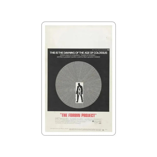 COLOSSUS THE FORBIN PROJECT 1970 Movie Poster STICKER Vinyl Die-Cut Decal 2 Inch - The Sticker Space
