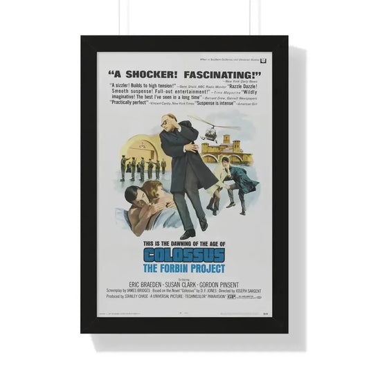 COLOSSUS THE FORBIN PROJECT (2) 1970 - Framed Movie Poster 16″ x 24″ Black - The Sticker Space