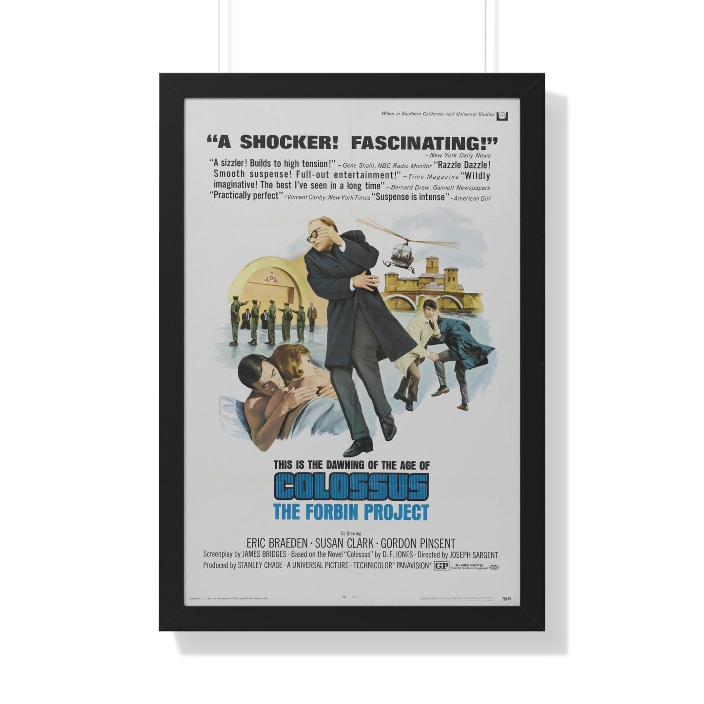 COLOSSUS THE FORBIN PROJECT (2) 1970 - Framed Movie Poster-20" x 30"-The Sticker Space