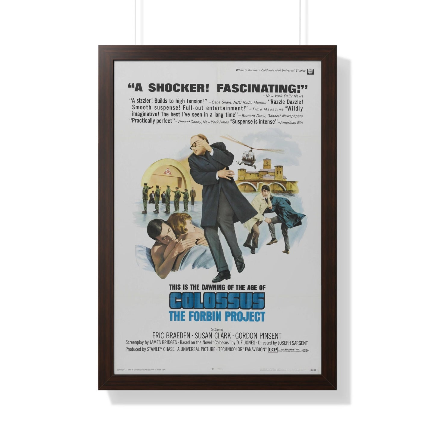 COLOSSUS THE FORBIN PROJECT (2) 1970 - Framed Movie Poster-20" x 30"-The Sticker Space