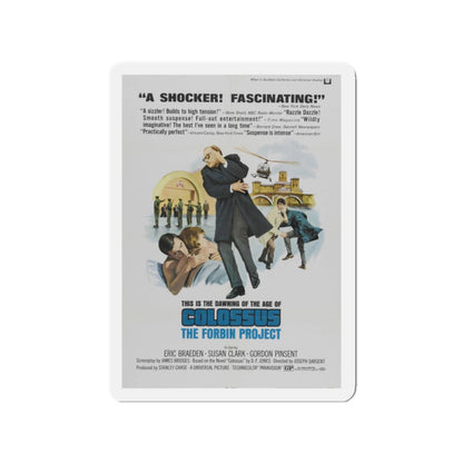 COLOSSUS THE FORBIN PROJECT (2) 1970 Movie Poster - Die-Cut Magnet-2" x 2"-The Sticker Space