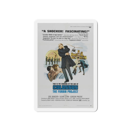 COLOSSUS THE FORBIN PROJECT (2) 1970 Movie Poster - Die-Cut Magnet-6 × 6"-The Sticker Space