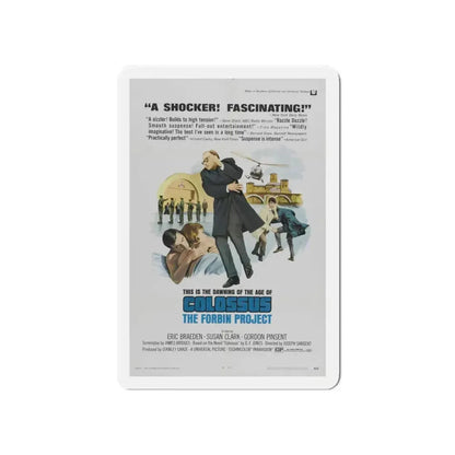 COLOSSUS THE FORBIN PROJECT (2) 1970 Movie Poster - Refrigerator Magnet 5 Inch - The Sticker Space
