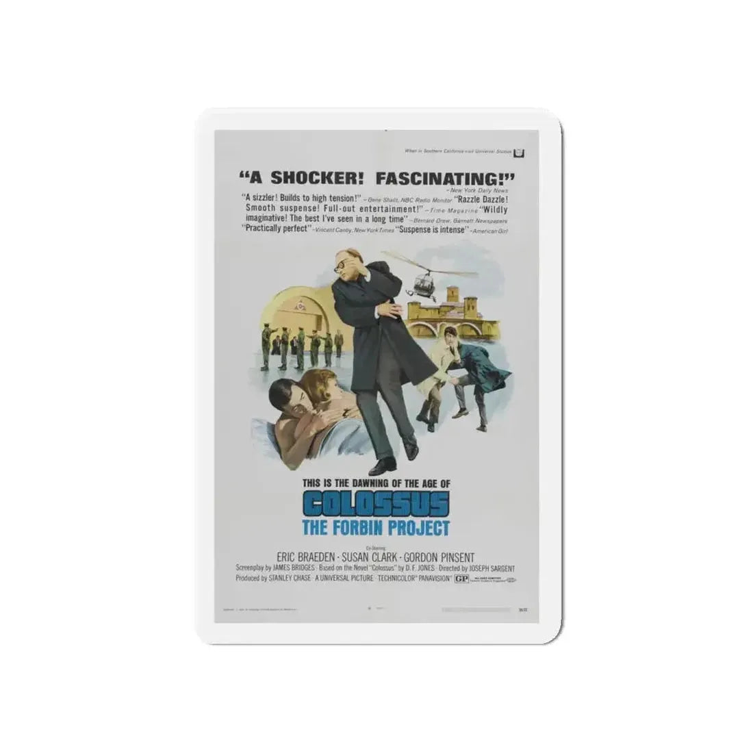 COLOSSUS THE FORBIN PROJECT (2) 1970 Movie Poster - Refrigerator Magnet - The Sticker Space