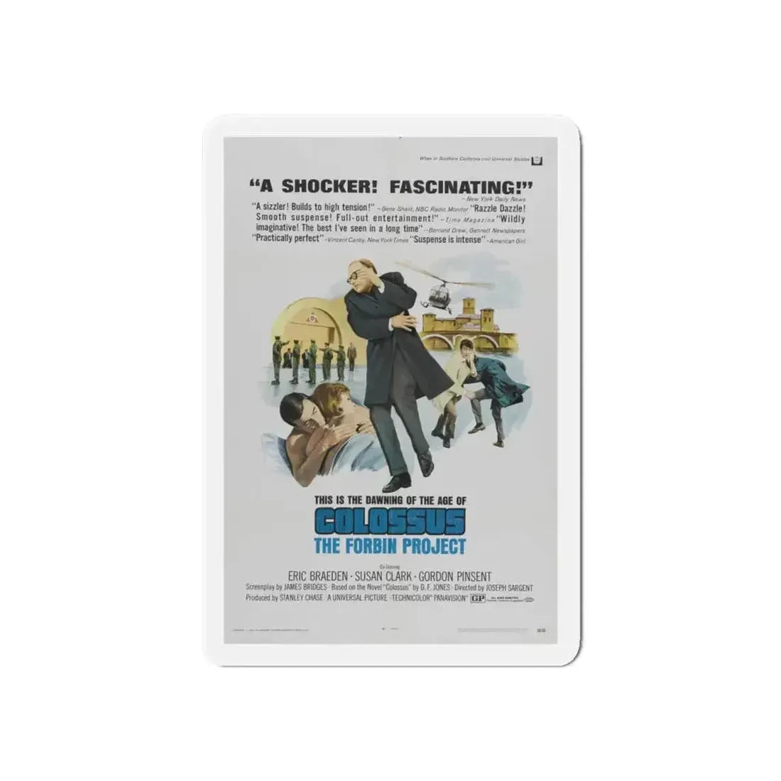 COLOSSUS THE FORBIN PROJECT (2) 1970 Movie Poster - Refrigerator Magnet - The Sticker Space