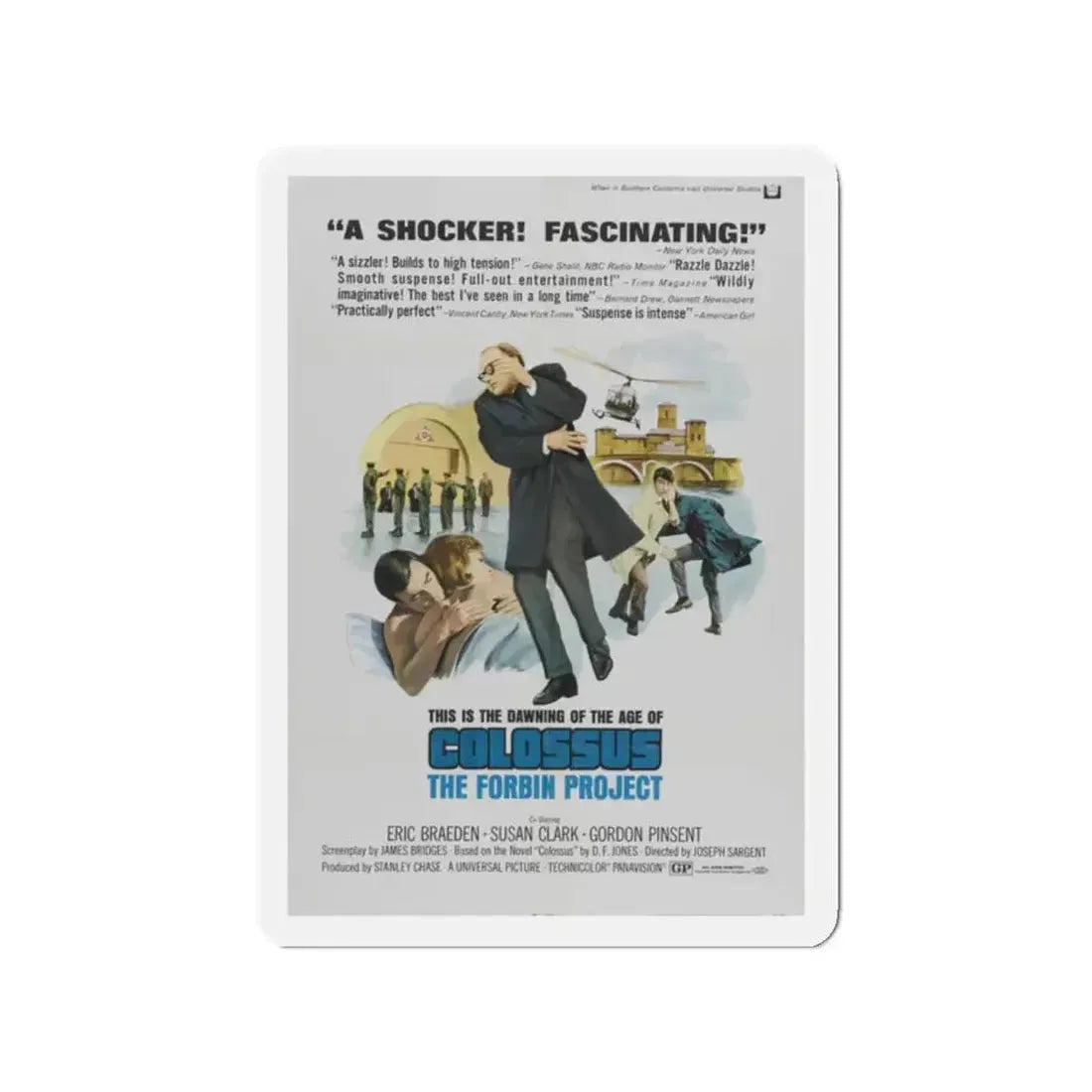 COLOSSUS THE FORBIN PROJECT (2) 1970 Movie Poster - Refrigerator Magnet - The Sticker Space