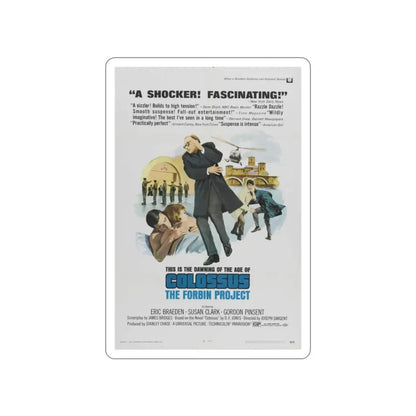 COLOSSUS THE FORBIN PROJECT (2) 1970 Movie Poster STICKER Vinyl Die-Cut Decal 2 Inch - The Sticker Space