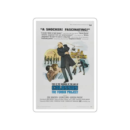 COLOSSUS THE FORBIN PROJECT (2) 1970 Movie Poster STICKER Vinyl Die-Cut Decal 5 Inch - The Sticker Space