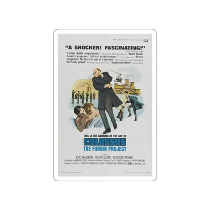 COLOSSUS THE FORBIN PROJECT (2) 1970 Movie Poster STICKER Vinyl Die-Cut Decal - The Sticker Space