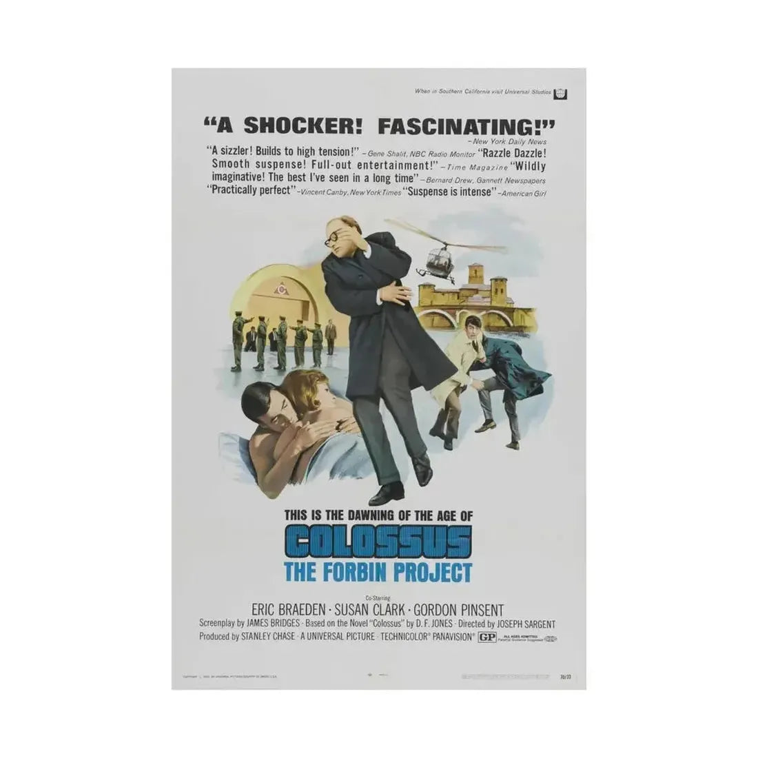 COLOSSUS THE FORBIN PROJECT (2) 1970 - Paper Movie Poster - The Sticker Space