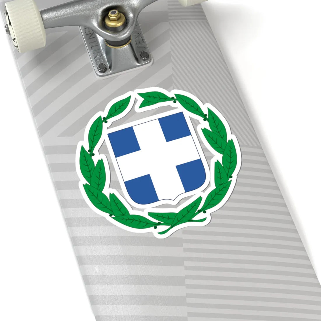 Coloured coat of arms of Greece (Greece) (Coat of Arms) STICKER Vinyl Kiss-Cut Decal - The Sticker Space