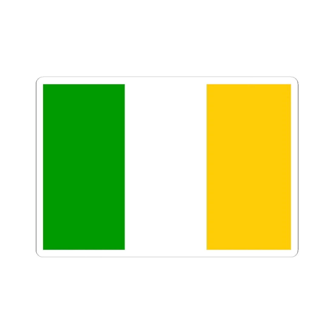 Colours of Offaly (Ireland) STICKER Vinyl Kiss-Cut Decal 3 Inch White - The Sticker Space