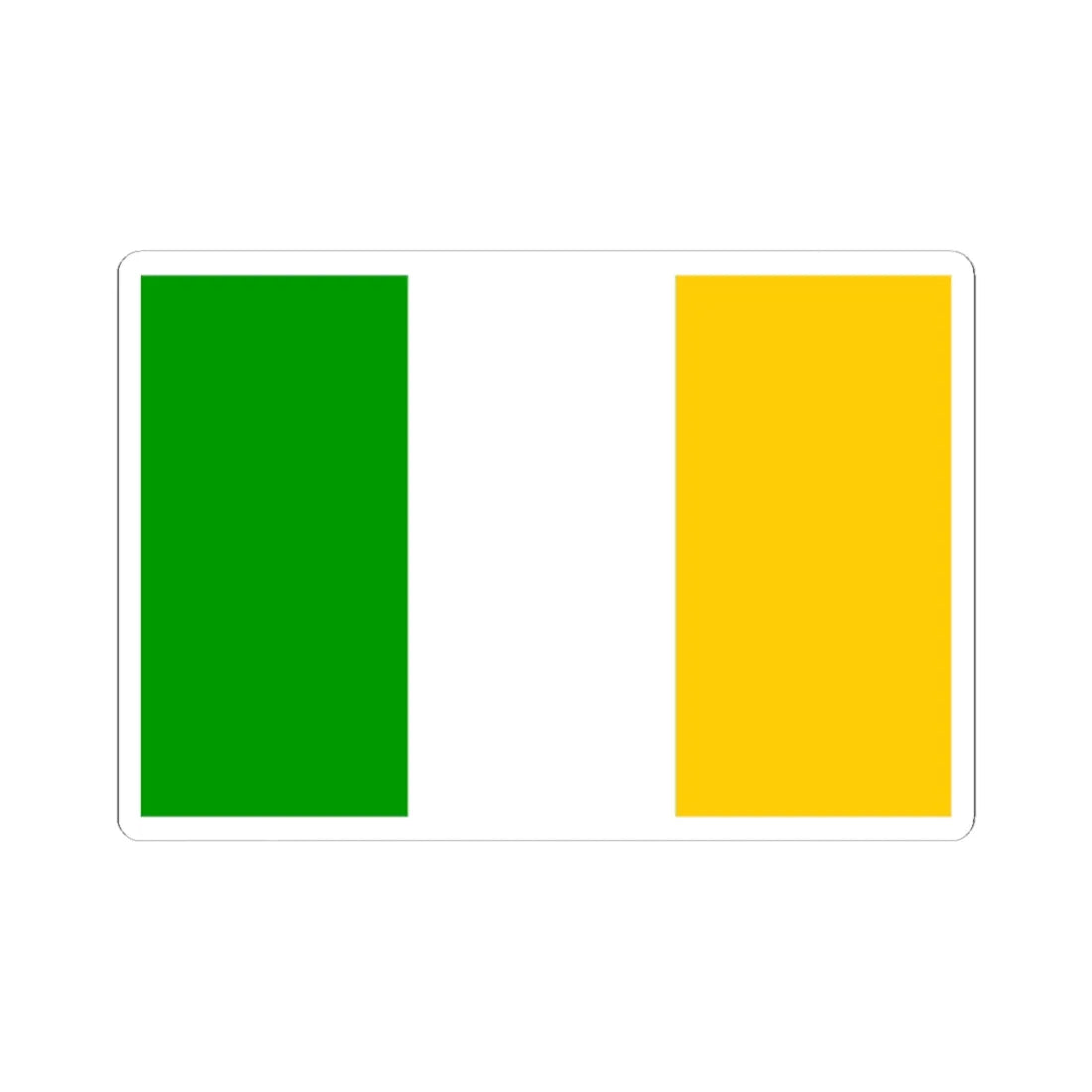 Colours of Offaly (Ireland) STICKER Vinyl Kiss-Cut Decal 4 Inch White - The Sticker Space