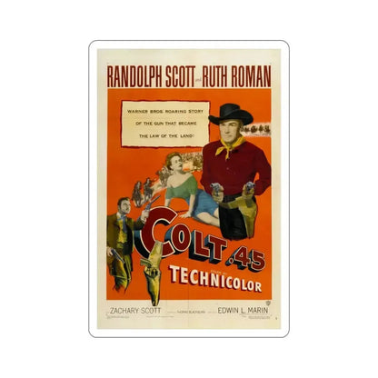 Colt 45 1950 Movie Poster STICKER Vinyl Die-Cut Decal 4 Inch - The Sticker Space